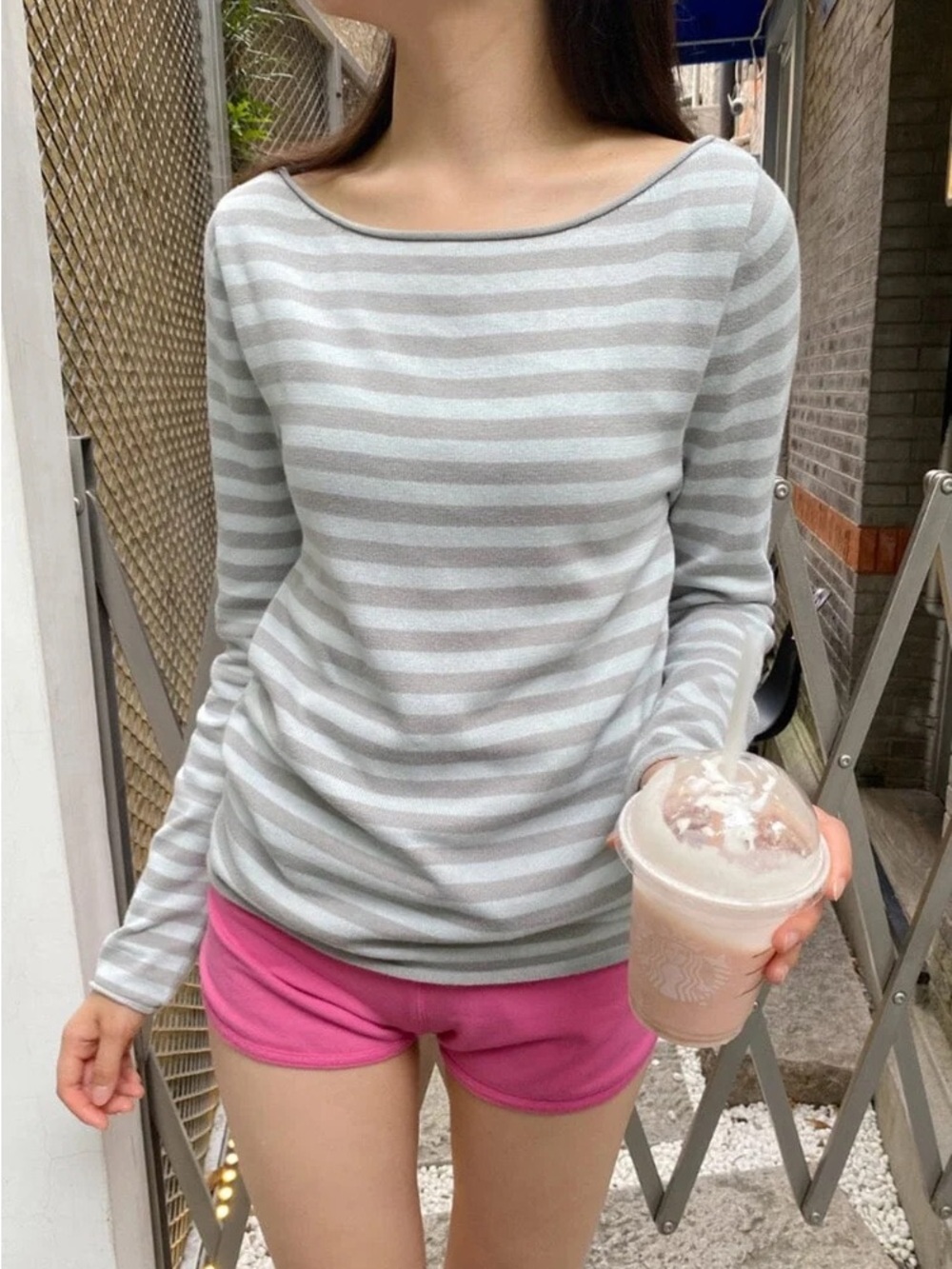 Brandy melville Stella striped top